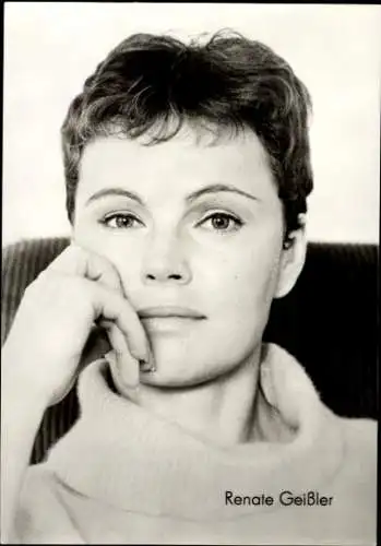Ak Schauspielerin Renate Geißler, Portrait