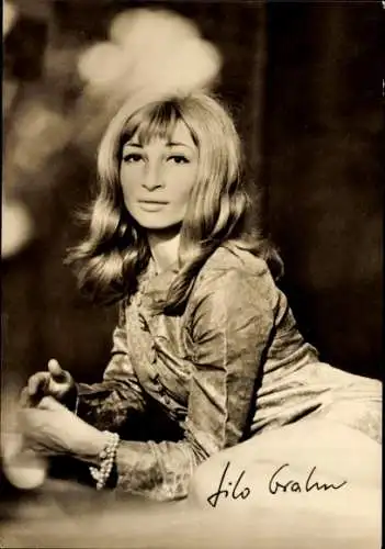Ak Schauspielerin Lilo Grahn, Portrait, Filme Mord am Montag, Husaren in Berlin, Autogramm