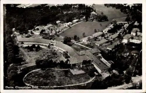 Ak Elstal Wustermark Brandenburg, Olympisches Dorf, Oympische Spiele Berlin 1936, Luftbild