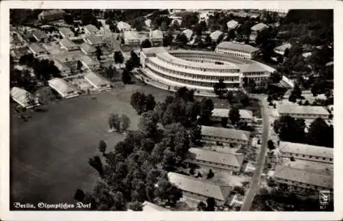 Ak Elstal Wustermark Brandenburg, Olympisches Dorf, Olympische Spiele Berlin 1936, Luftbild