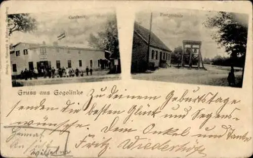 Ak Gogolinke Westpreußen, Gasthaus, Post