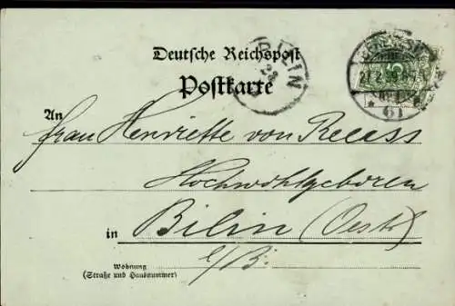 Präge Passepartout Ak Berlin Mitte, Reisterstandbild