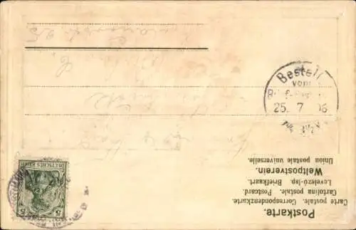 Ak Rüdesheim am Rhein, Gesamtansicht, Schiff