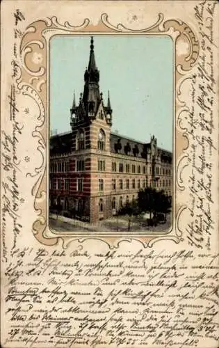 Präge Passepartout Ak Erfurt in Thüringen, Post