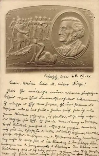 Präge Ak Komponist Richard Wagner, Lohengrin, Oper