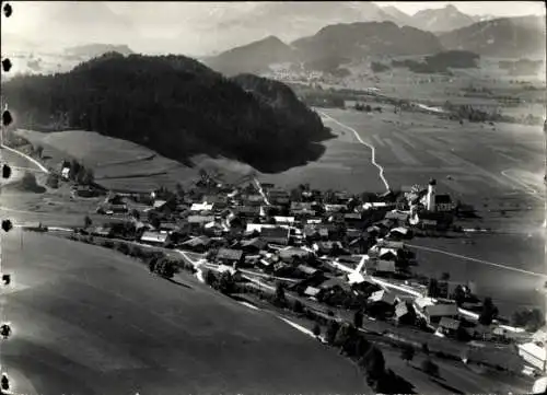 Ak Altstädten Sonthofen im Allgäu, Fliegeraufnahme