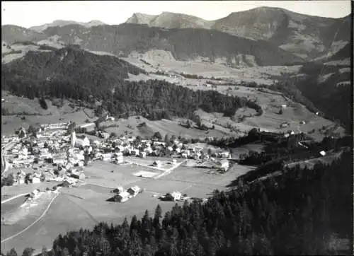 Ak Oberstaufen im Allgäu, Fliegeraufnahme