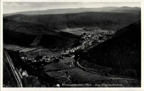 Ak Kaltenbach Hinterweidenthal in der Pfalz, Fliegeraufnahme