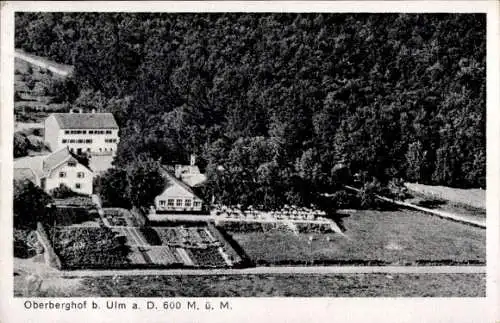 Ak Oberberghof Ulm an der Donau, Fliegeraufnahme