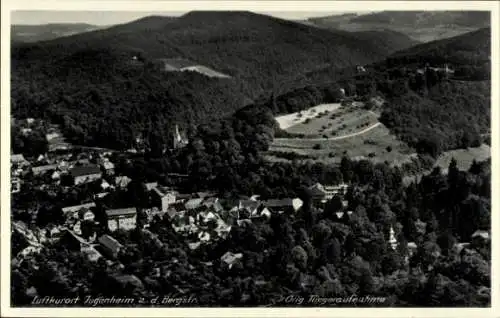 Ak Jugenheim an der Bergstraße Hessen, Fliegeraufnahme