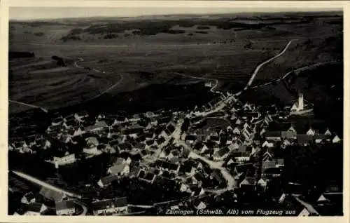 Ak Zainingen Römerstein in der Schwäbischen Alb, Fliegeraufnahme