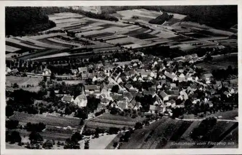 Ak Sindolsheim Rosenberg in Baden, Fliegeraufnahme