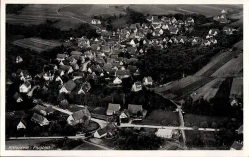 Ak Bittenfeld Waiblingen in Württemberg, Fliegeraufnahme