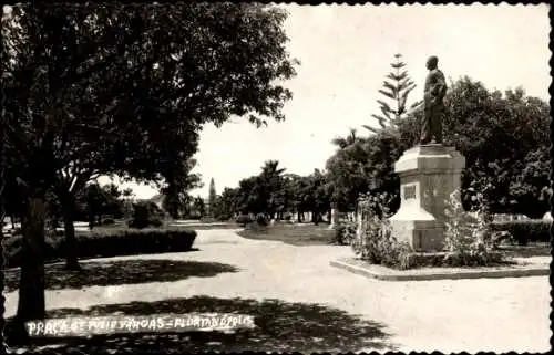 Foto Ak Florianópolis Brasilien, Praca Getulio Vargas, Denkmal