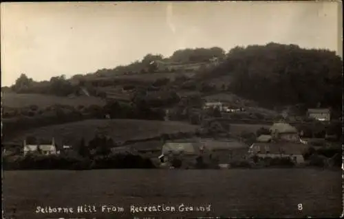 Foto Ak Selborne Hampshire England, Selborne Hill From Recreation Ground