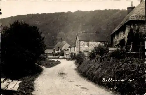 Foto Ak Selborne Hampshire England, Straßenpartie, Wohnhäuser