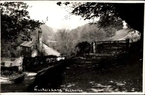 Foto Ak Selborne Hampshire England, Huckers Lane