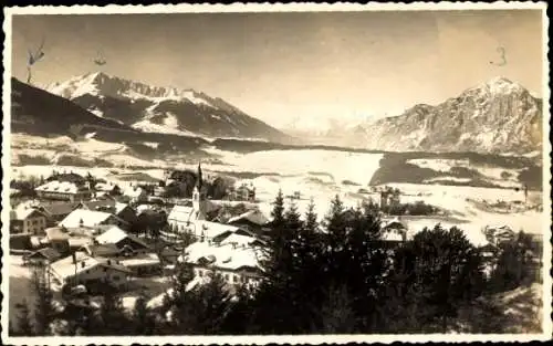 Foto Ak Igls Innsbruck in Tirol, Winterpanorama