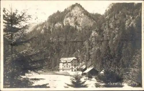 Foto Ak Graz Steiermark, Teilansicht, Folzhotel, Wald