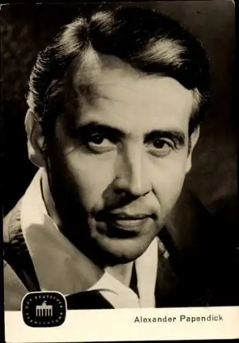 Ak Schauspieler Alexander Papendick, Portrait