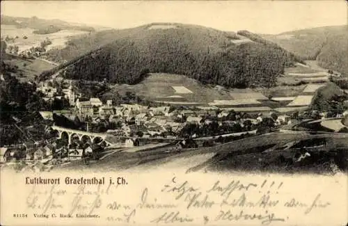 Ak Gräfenthal in Thüringen, Gesamtansicht