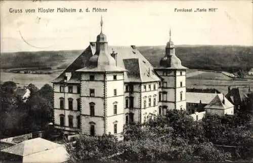 Ak Mülheim an der Möhne Warstein im Sauerland, Kloster, Pensionat Maria Hilf