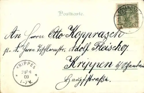 Litho Bad Schandau Sächsische Schweiz, Basteibrücke, Rathen, Prebischtor