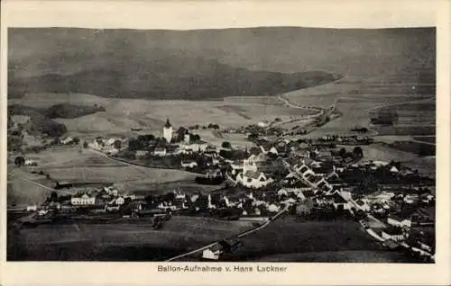 Ak Haag in Oberbayern, Ballon-Aufnahme von Hans Lackner