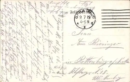 Ak Amagne Ardennes, Bahnhof, Gleisansicht