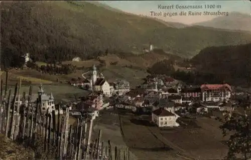 Ak Gossensaß Brenner Brennero Südtirol, Ruine Strassberg