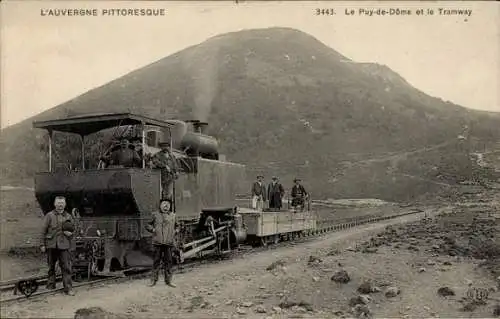 Ak Puy-de-Dôme, Zahnradbahn, Dampflokomotive