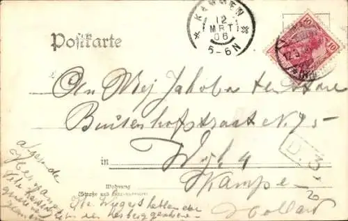 Ak Homberg am Rhein Duisburg im Ruhrgebiet, Restaurant zur Krone