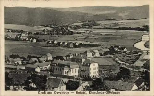 Ak Oeventrop Arnsberg im Sauerland, Ruhrtal, Dinschede Glösingen, Panorama