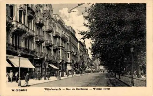 Ak Wiesbaden in Hessen, Wilhelmstraße