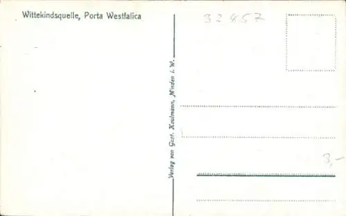 Ak Porta Westfalica an der Weser, Wittekindsquelle