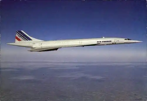 Ak Französisches Passagierflugzeug, Concorde, Air France