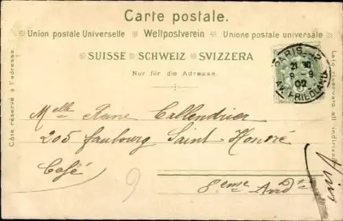 Ak Solothurn Schweiz, Frau in Volkstracht, Wappen