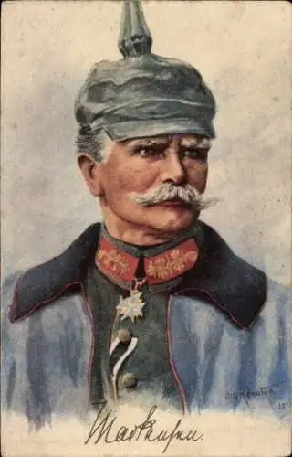 Künstler Ak Renatus, Otto, Generalfeldmarschall August von Mackensen, Portrait