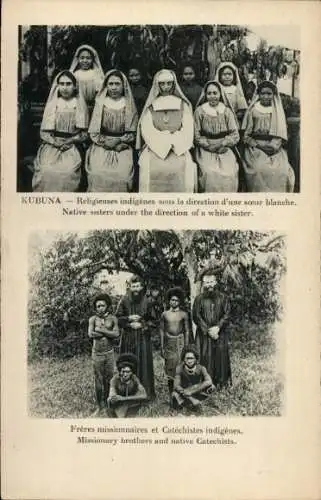 Ak Kubuna, indigene Nonnen unter der Leitung einer weißen Schwester, Missionary Brothers