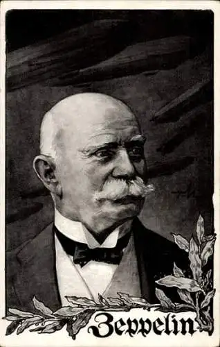 Ak Ferdinand Graf von Zeppelin, Portrait, Deutscher Luftflotten Verein