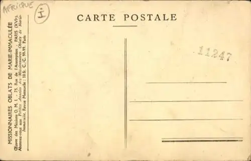 Ak Missions du Sud Afrique, Série VI, Le déjeuner des petits, Basutoland