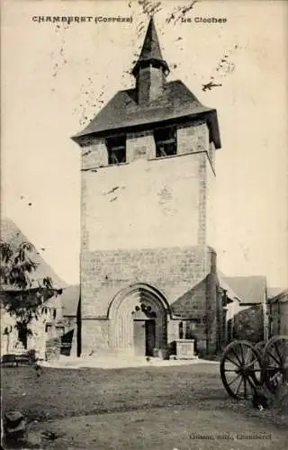 Ak Chamberet Corrèze, Glockenturm, Karren