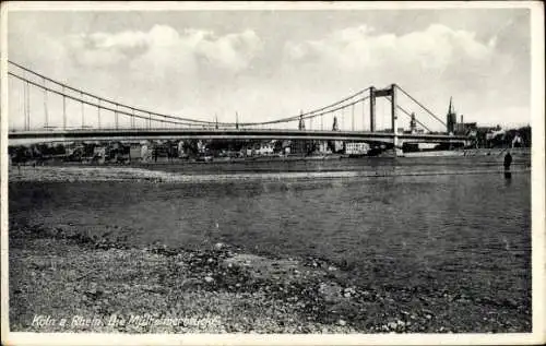 Ak Köln am Rhein, Mülheimerbrücke