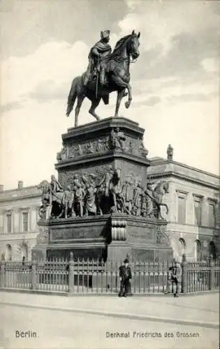 Ak Berlin Mitte, Denkmal Friedrich des Großen