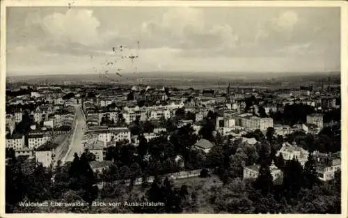 Ak Eberswalde in Brandenburg, Blick vom Aussichtsturm