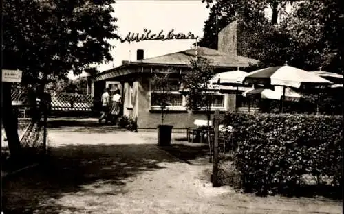 Ak Zingst an der Ostsee Darß, Milchbar