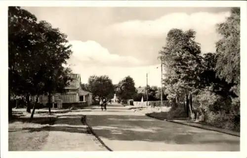 Ak Ostseebad Zingst, Straßenpartie