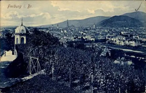 Ak Freiburg im Breisgau, Stadtpanorama