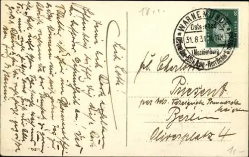 Ak Ostseebad Warnemünde Rostock, Mole