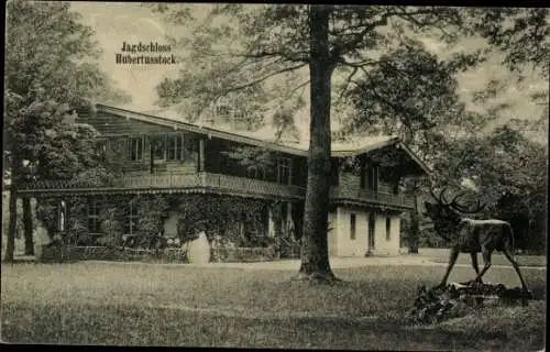 Ak Joachimsthal in der Uckermark Schorfheide, Jagdschloss Hubertusstock